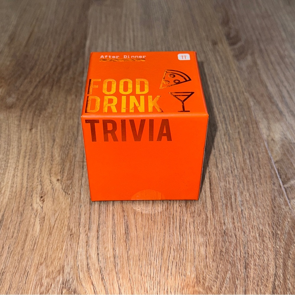 Talking Tables After Dinner Food and Drink Trivia Game